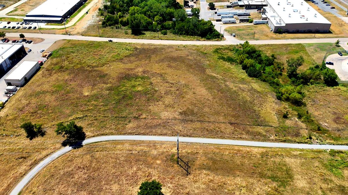 Aerial view of the Building 1351 site